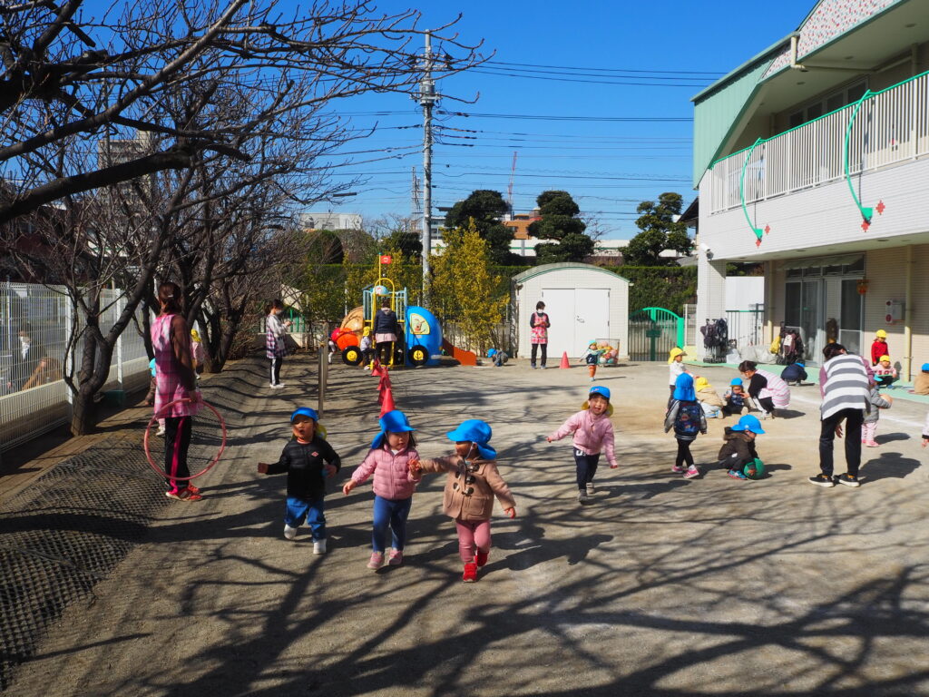 外遊びをしました！