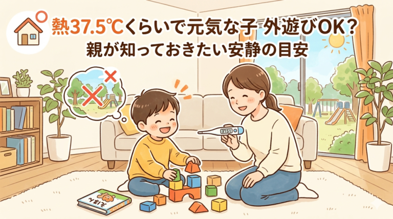 熱37.5℃くらいで元気な子は外遊びOK？ 親が知っておきたい安静の目安