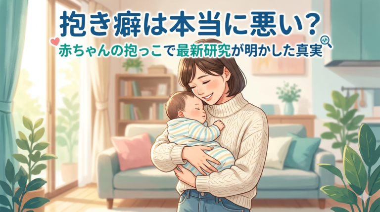 抱き癖は本当に悪い？ 赤ちゃんの抱っこで最新研究が明かした真実