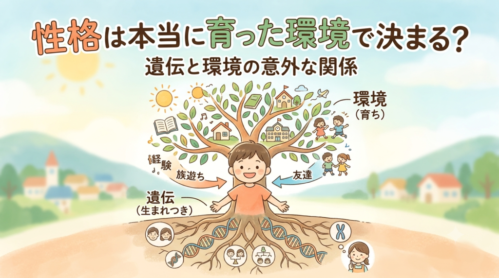 人の性格は本当に育った環境で決まるのか？ 遺伝と環境の意外な関係