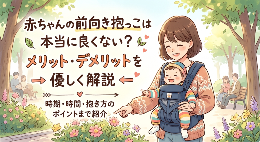 赤ちゃんの前向き抱っこは本当に良くない？メリット・デメリットを優しく解説
